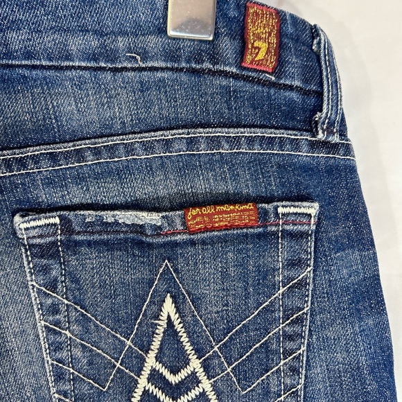 7 For All Man Kind Low-Rise “A” Pocket Jeans - Picture 8 of 9